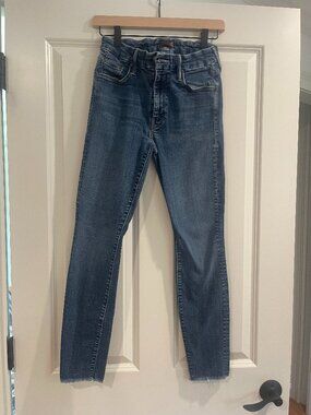 Mother Denim - The Looker Ankle Fray - Medium Wash - Size 27